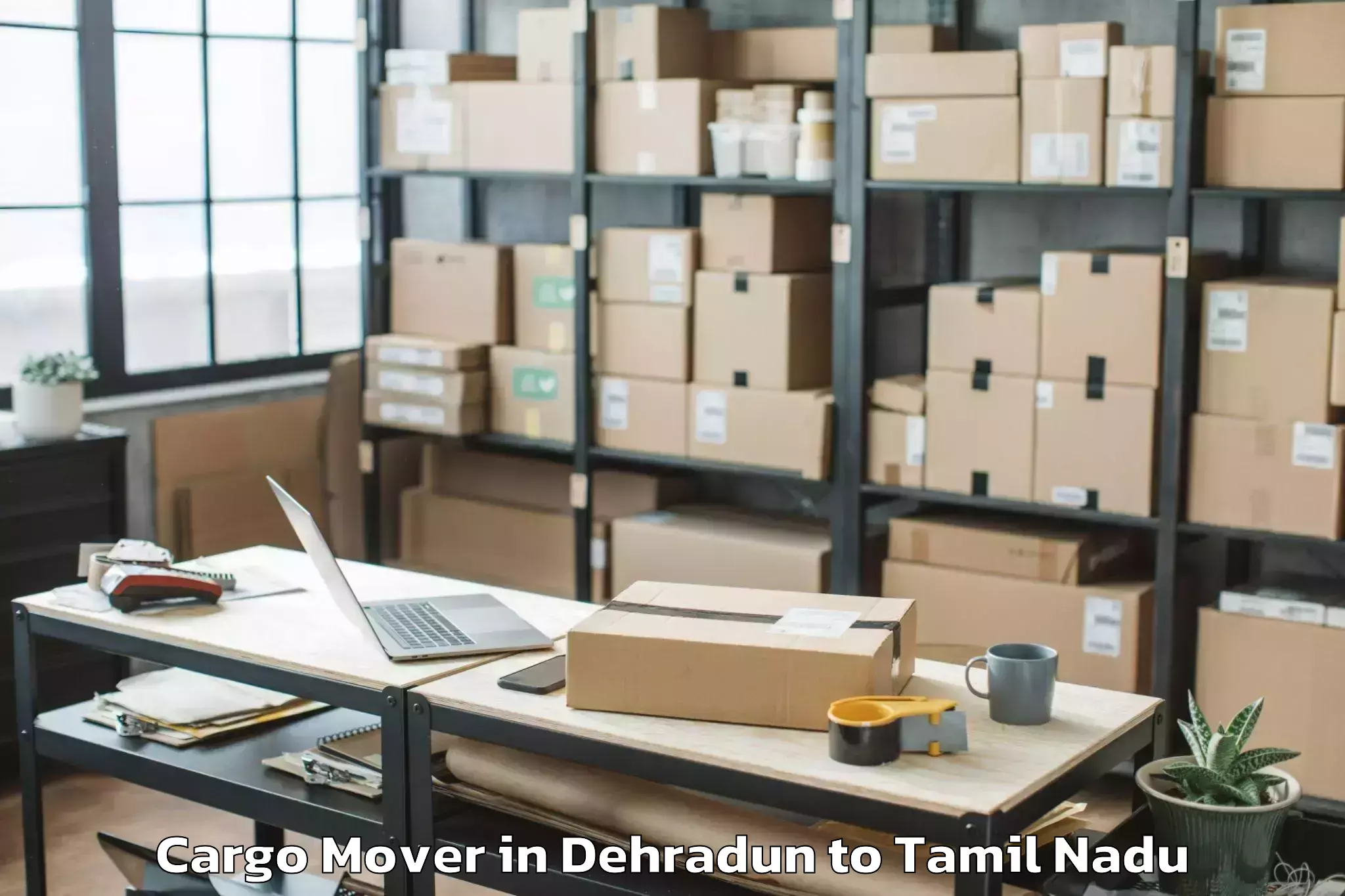 Book Dehradun to Vels University Chennai Cargo Mover Online